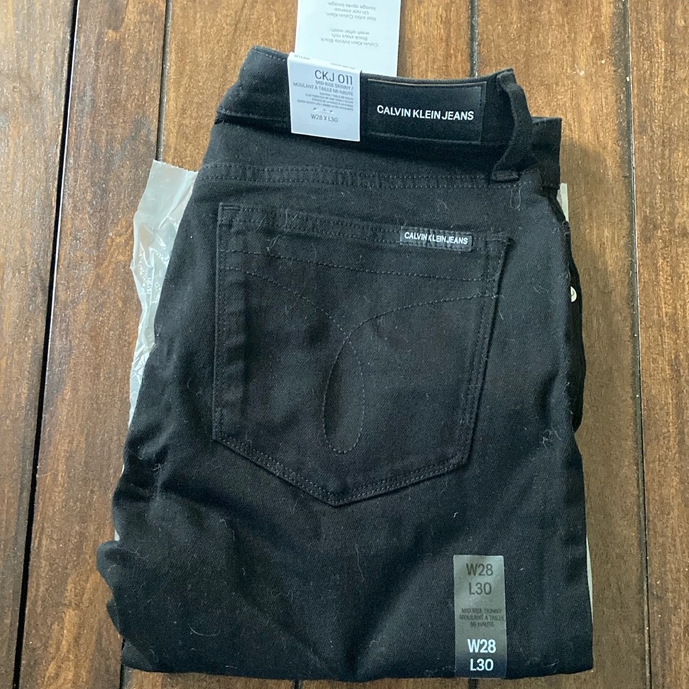 Calvin Klein skinny jeans Black 28w 30L